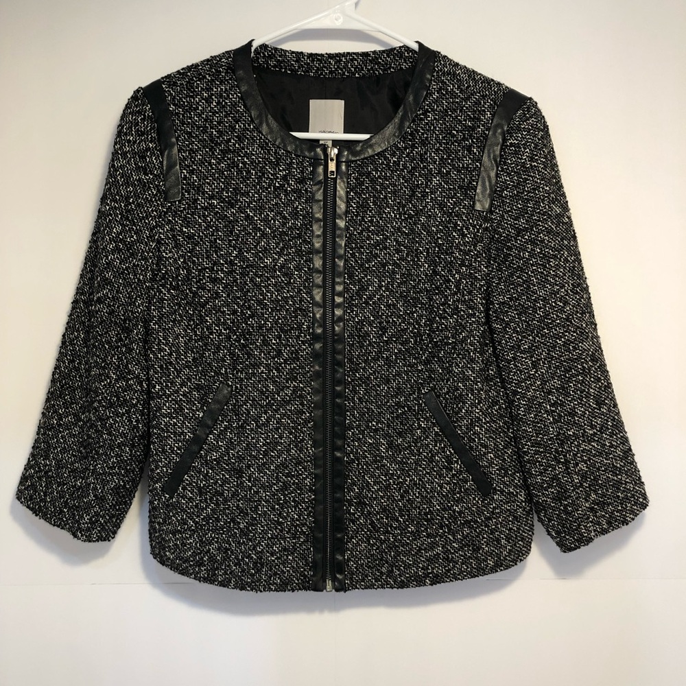Halogen black and grey blazer